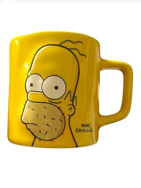 Universal Studios The Simpsons Homer Not-So-Hot Shot Glass Ceramic Mini Mug 3D